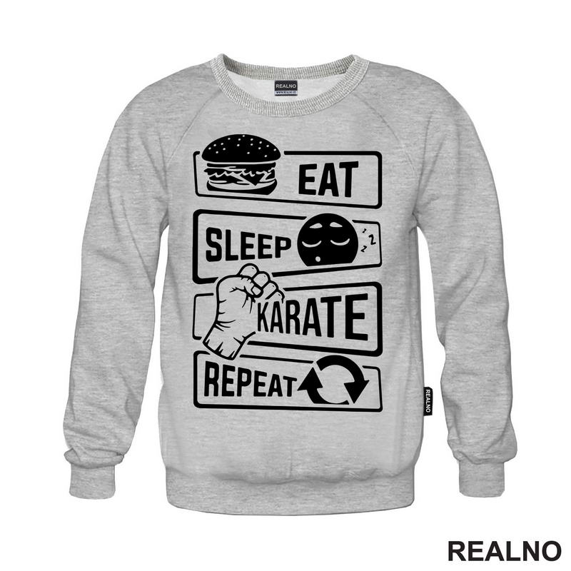Eat, Sleep, Karate, Repeat - Majica