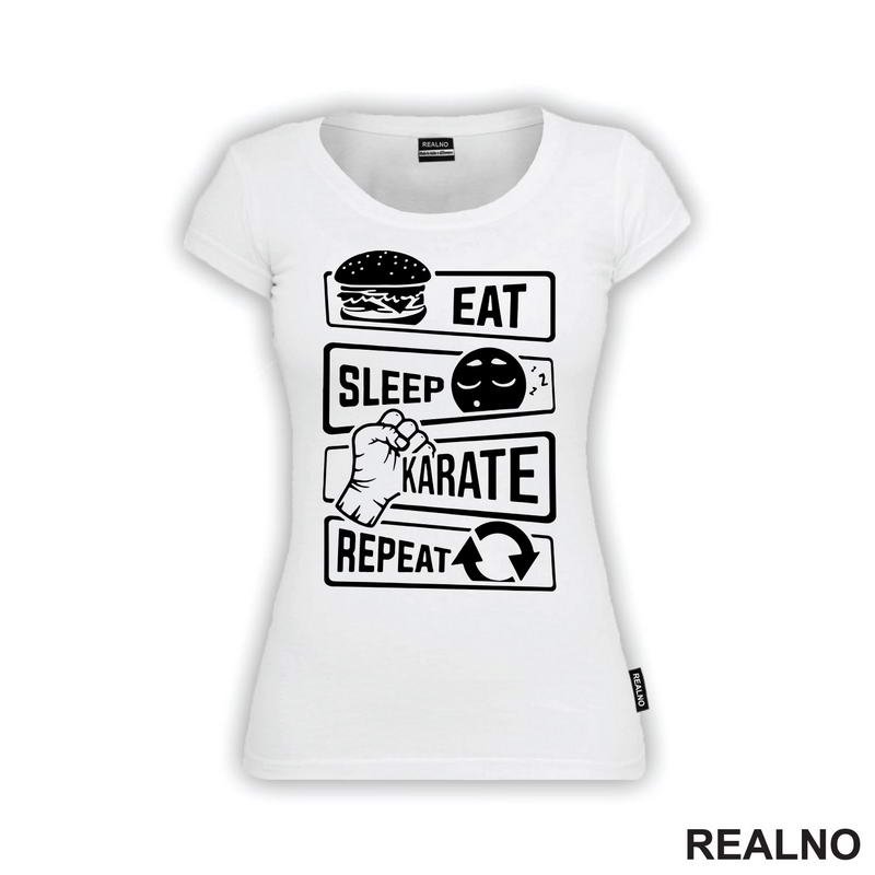 Eat, Sleep, Karate, Repeat - Majica