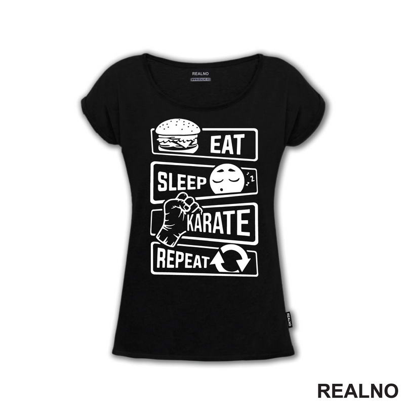 Eat, Sleep, Karate, Repeat - Majica