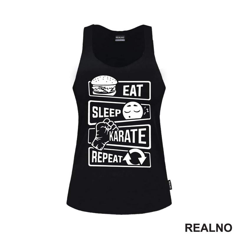 Eat, Sleep, Karate, Repeat - Majica