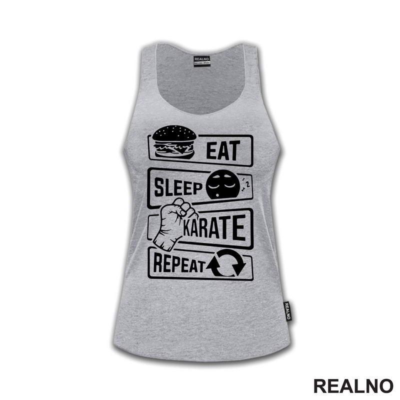 Eat, Sleep, Karate, Repeat - Majica