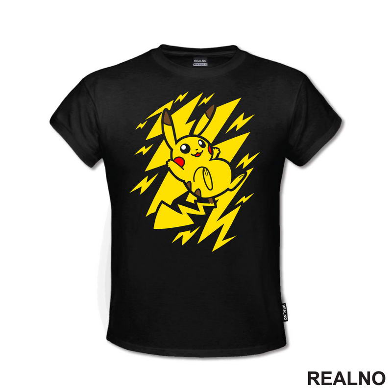 Pikaču Leži - Pokemoni - Majica