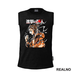 Eren Yeager - Orange - Attack On Titan - Majica