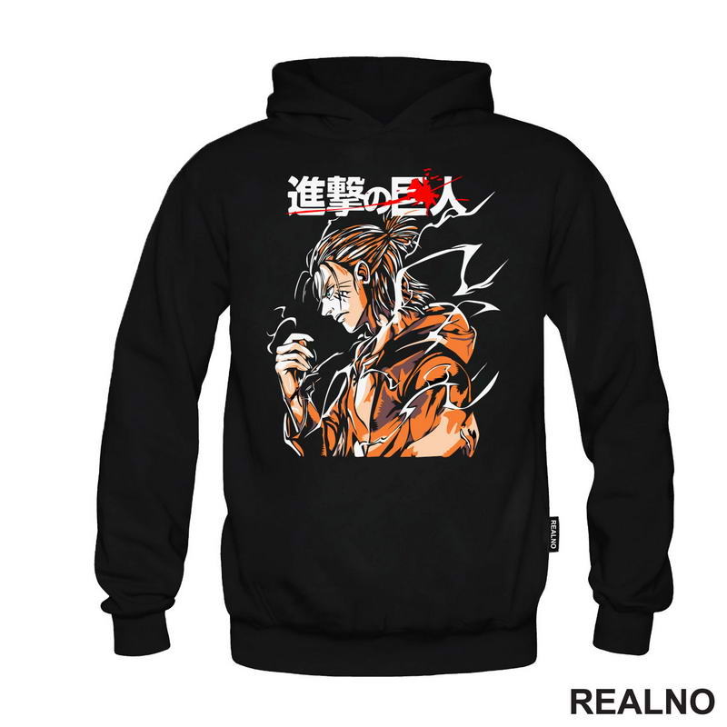 Eren Yeager - Orange - Attack On Titan - Majica