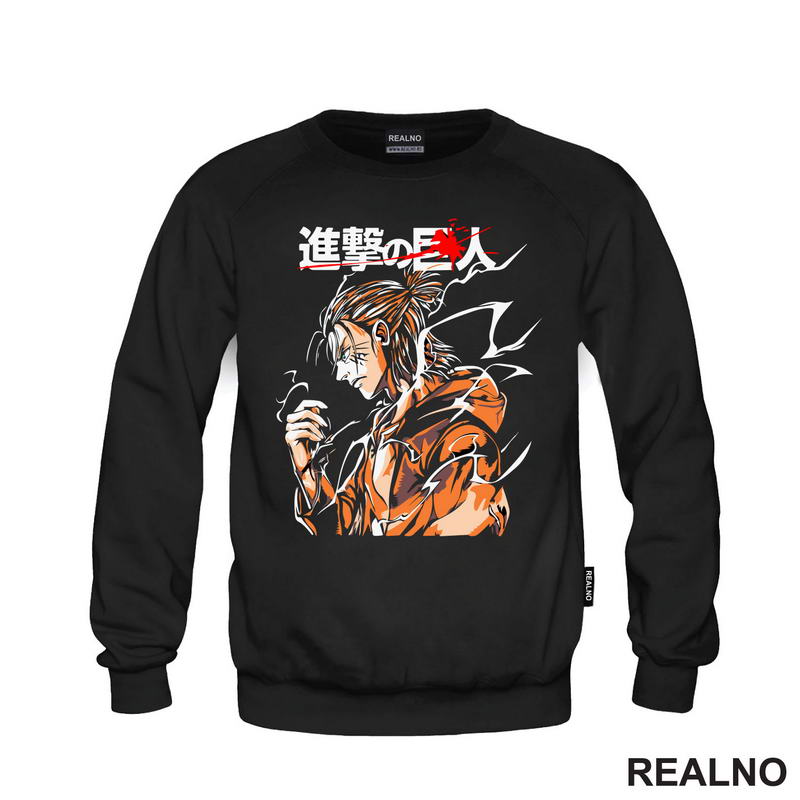 Eren Yeager - Orange - Attack On Titan - Majica