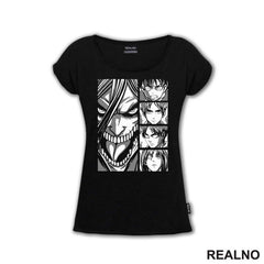 Grey Faces - Attack On Titan - Majica