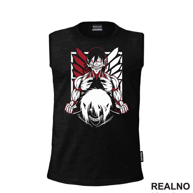 Shadows And Red Lines - Attack On Titan - Majica