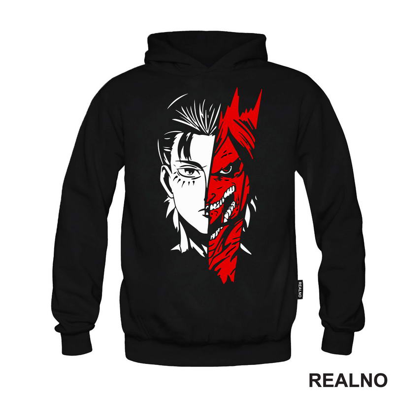 Eren Yeager - Half Face - Attack On Titan - Majica