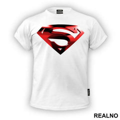 Logo Metalic Red And Black - Superman - Majica
