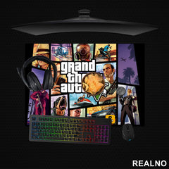 Logo And Characters - City - GTA 5 - Podmetač za sto