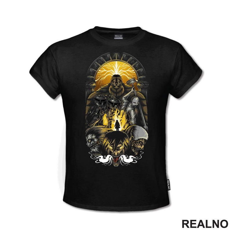 Yellow Titans - Attack On Titan - Majica