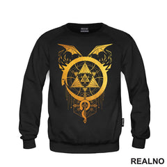 Gilded Snakes Of Alchemy - Golden - Fullmetal Alchemist - Anime - Majica
