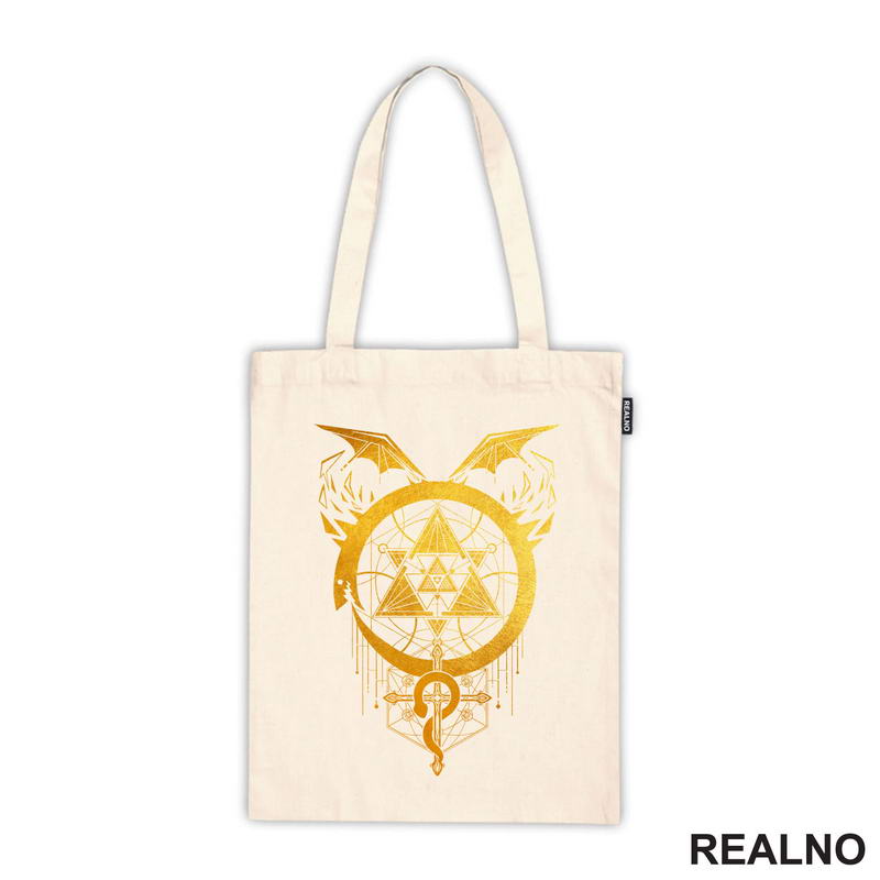 Gilded Snakes Of Alchemy - Golden - Fullmetal Alchemist - Anime - Majica