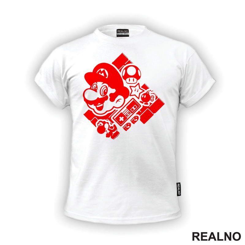 Crveni - Supermario - Majica