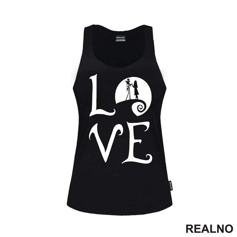Love - Moon - Jack And Sally - Majica