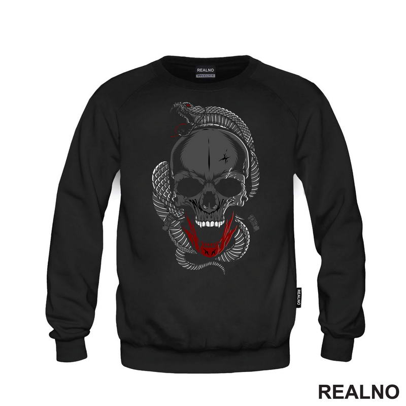 Siva Lobanja - Skull - Art - Majica