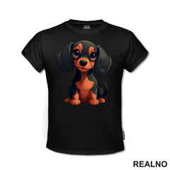Slatka Jazavičarka Sedi - Pas - Dog - Majica