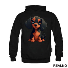 Slatka Jazavičarka Sedi - Pas - Dog - Majica