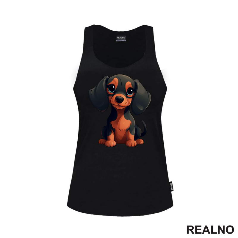 Slatka Jazavičarka Sedi - Pas - Dog - Majica