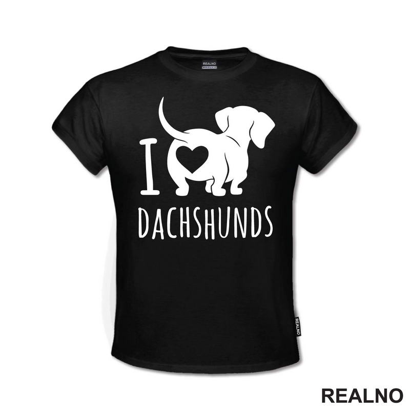 Ja volim jazavičare - Pas - Dog - Majica