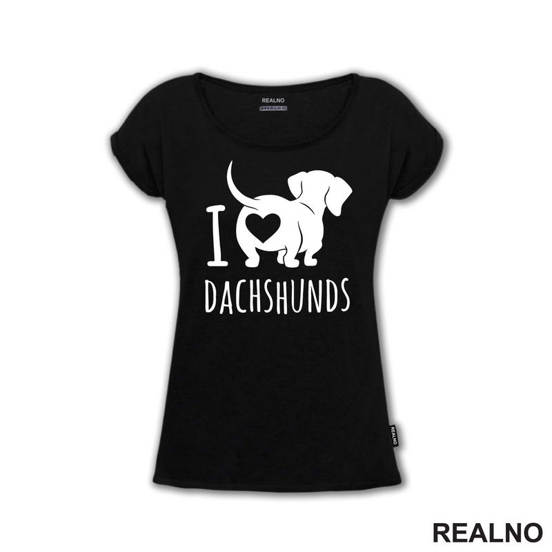 Ja volim jazavičare - Pas - Dog - Majica