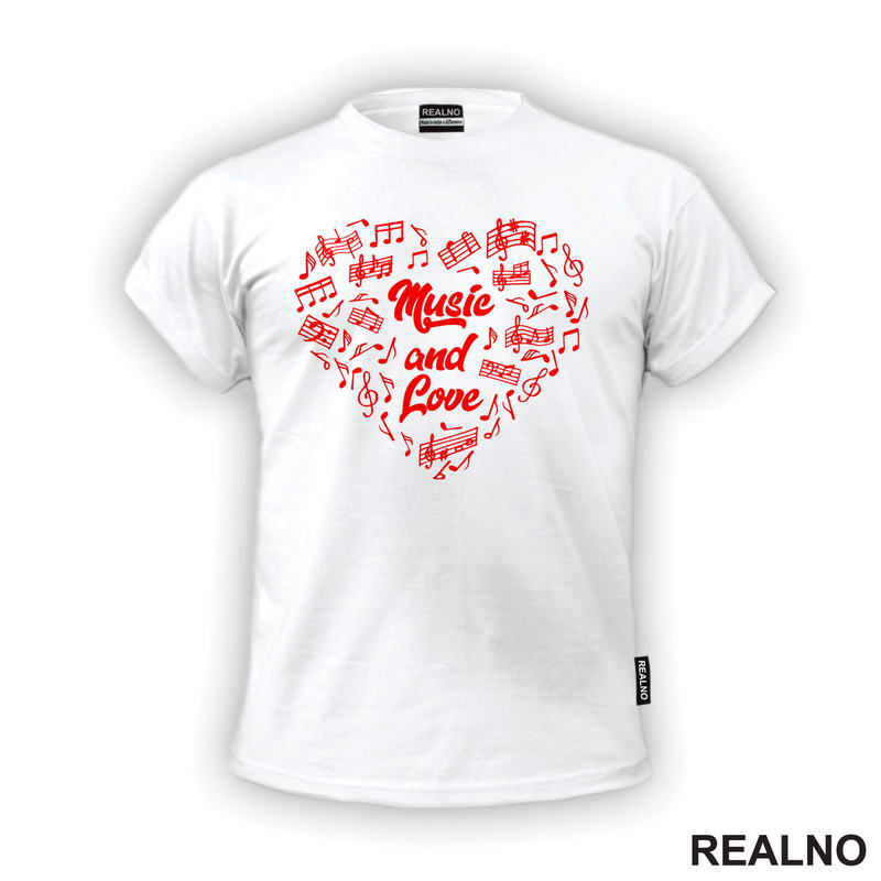Music And Love - Muzika - Majica