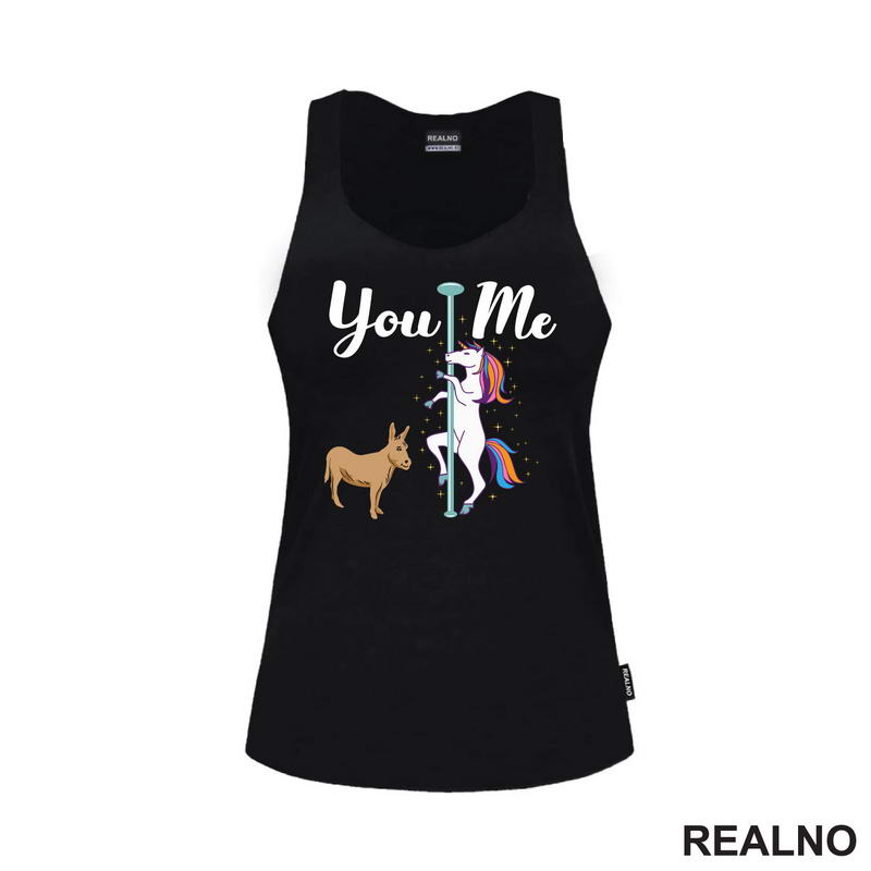 You And Me - Unicorn And Donkey - Humor - Majica