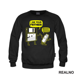 Usb And Floppy Disk - Your Father - Geek - Majica