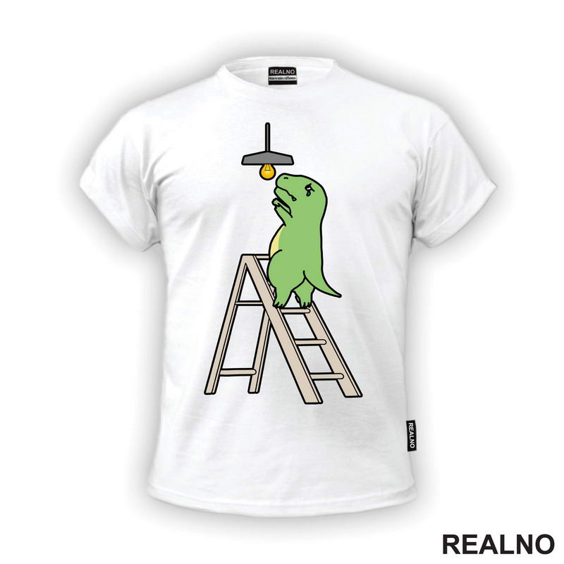 T-Rex Menja Sijalicu - Humor - Majica