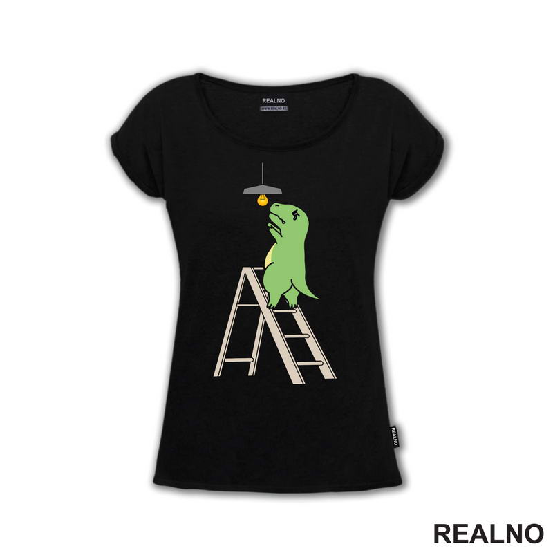 T-Rex Menja Sijalicu - Humor - Majica