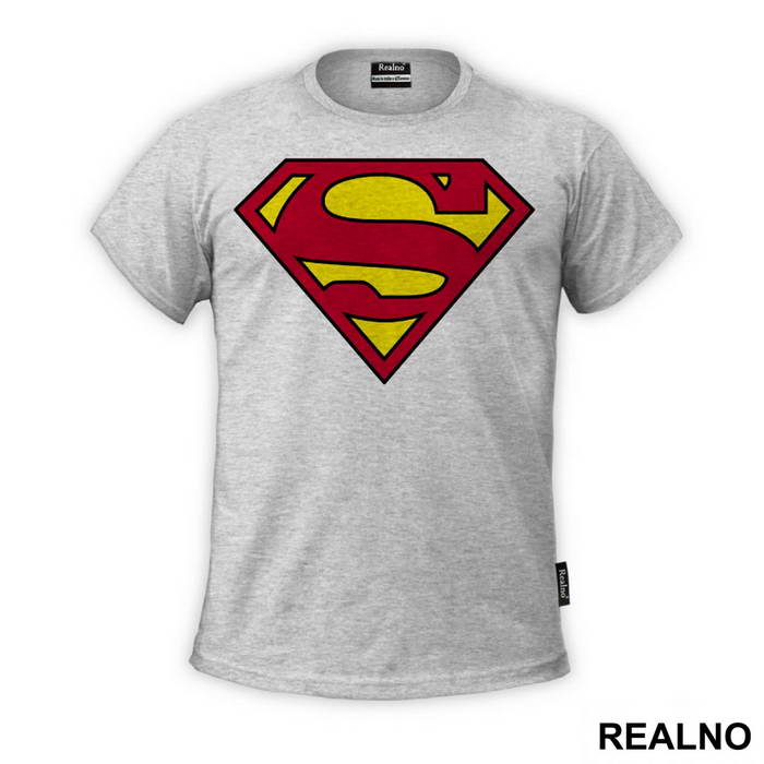 Logo - Plain Red And Yellow - Superman - Majica