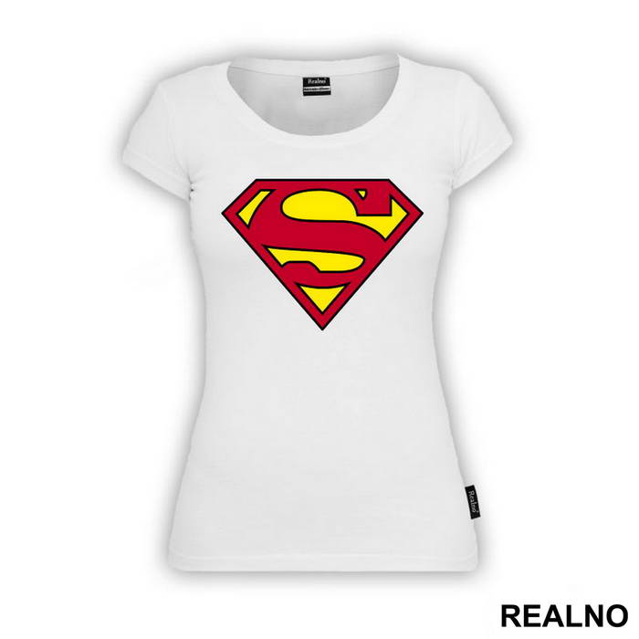 Logo - Plain Red And Yellow - Superman - Majica