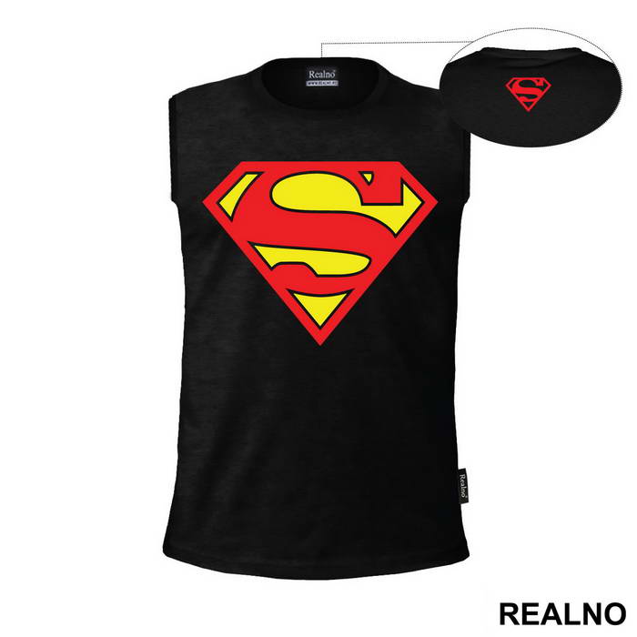 Logo - Plain Red And Yellow - Superman - Majica