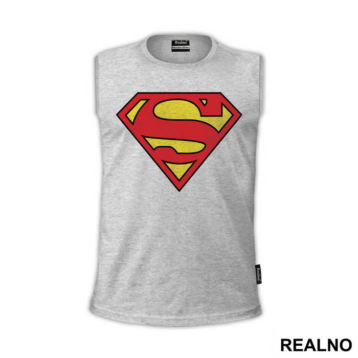 Logo - Plain Red And Yellow - Superman - Majica