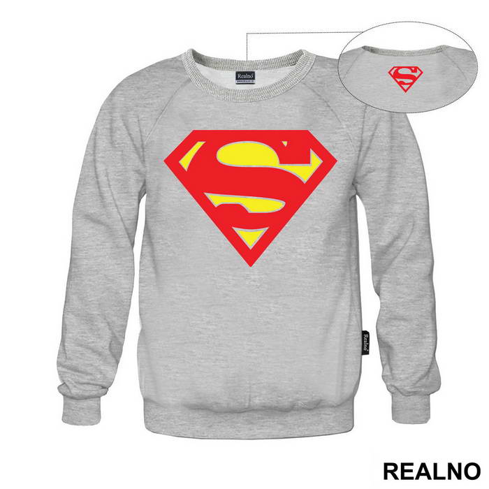 Logo - Plain Red And Yellow - Superman - Majica