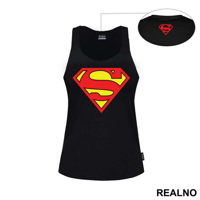 Logo - Plain Red And Yellow - Superman - Majica
