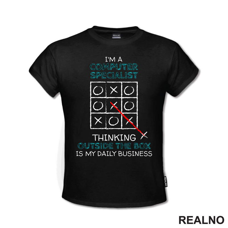 Computer Specialist - Thinking Outside Of The Box - Geek - Majica