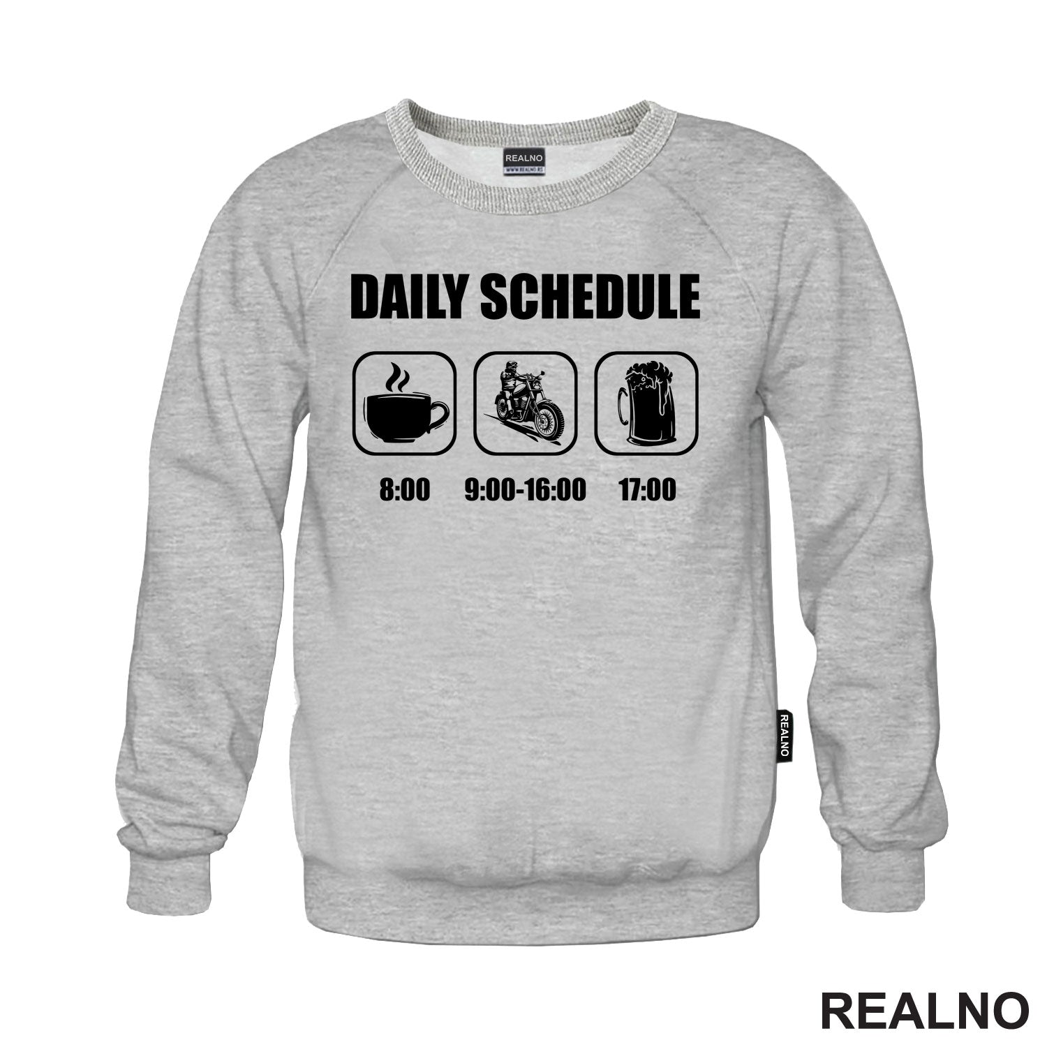Daily Schedule - Motor And Beer - Pivo I Motor - Majica