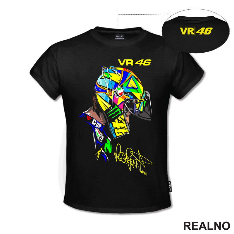 Side Portrait - Rossi - 46 - MotoGP - Sport - Majica