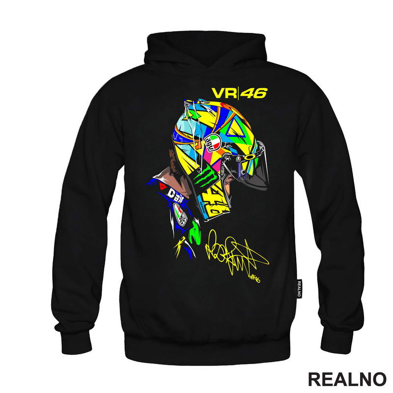 Side Portrait - Rossi - 46 - MotoGP - Sport - Majica