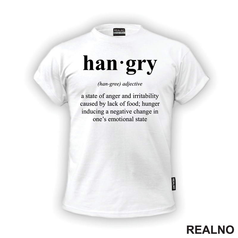 Hangry - State Of Anger - Hrana - Food - Majica