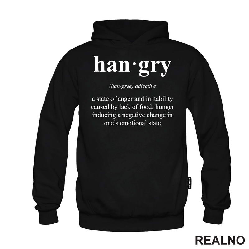 Hangry - State Of Anger - Hrana - Food - Majica