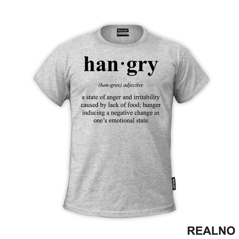 Hangry - State Of Anger - Hrana - Food - Majica