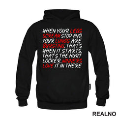 When Your Legs Scream Stop - Motivation - Quotes - Majica