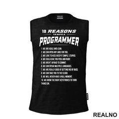 Ten Reasons To Date A Progammer - Geek - Majica