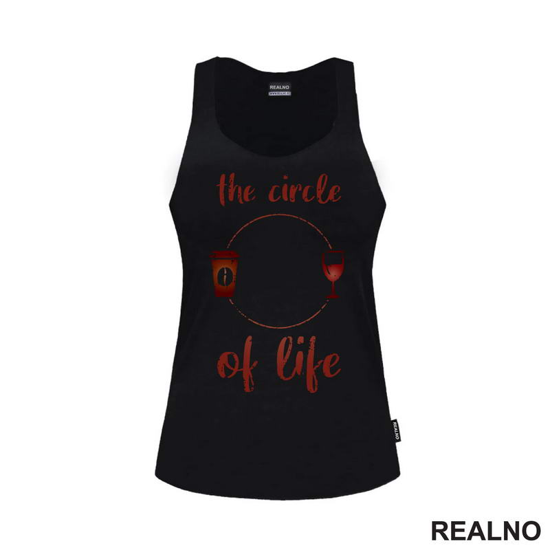 Circle Of Life - Coffee And Wine - Kafa - Majica
