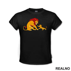 Simba I Mufasa Se Igraju - Crtani Filmovi - Majica