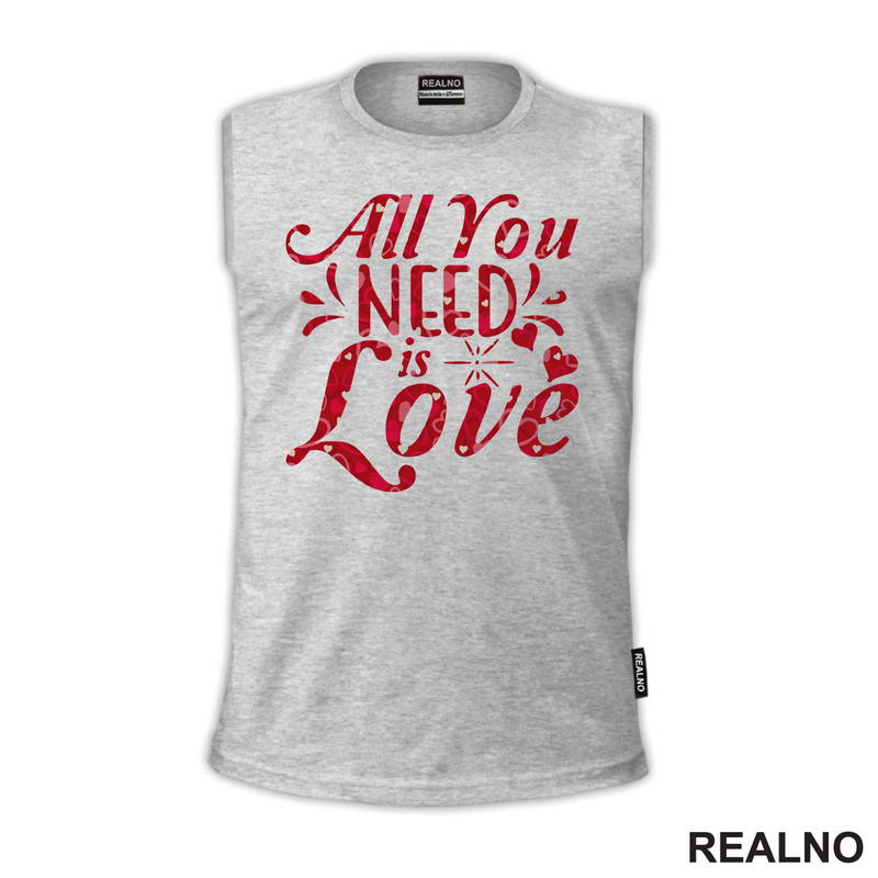 All You Need Is Love - Mala Srca - Ljubav - Majica