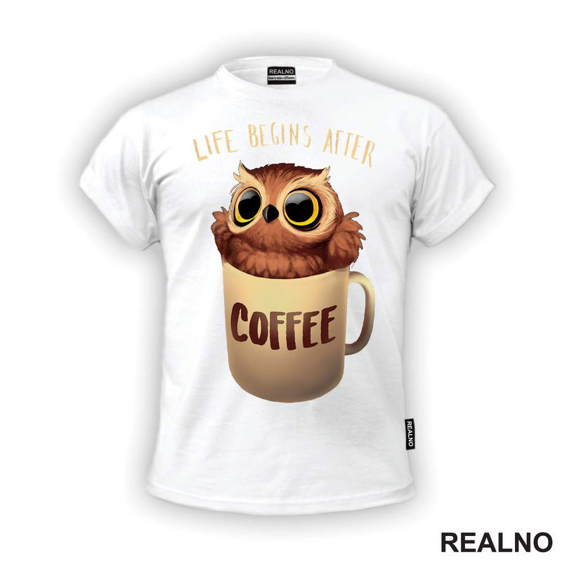 Life Begins After Coffee - Kafa - Majica