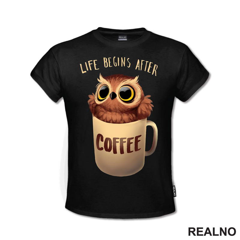 Life Begins After Coffee - Kafa - Majica